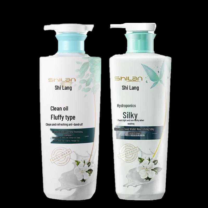 

Shilang Tea Seed Fluffy & Silky Shampoo & Conditioner Set