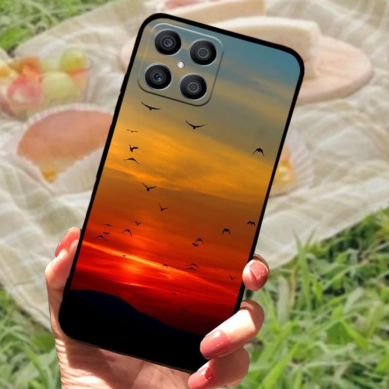 For Honor X8 Case Cover Honor X8 5G 2022 Silicone Soft Marble Black Bumper Funda Coque for CHonor X8 X 8 5G 4G Protective Bumper