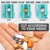 Portable Pill Cutter Box Gear Adjustable Hidden Cutter Mini Drug Box Tablet Cutter Pill Case Storage Crusher Travel Pill Box