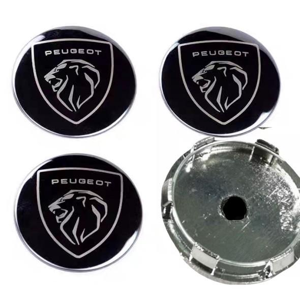 Decorative Wheel Caps & Stickers for Peugeot Models: 4008, 5008, 3008, 308, 408, 508L.