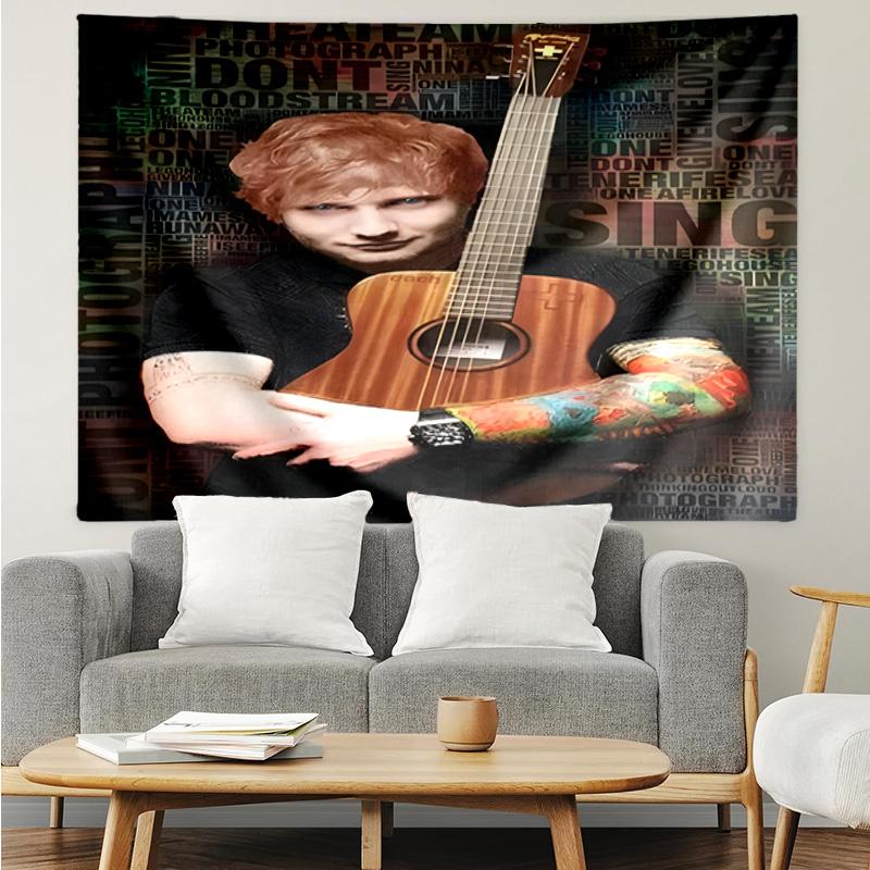 Ed music Guitar Tapestry Hanging for Bedroom,Livingroom, Playroom,Decor Art Room Wall Tapestry Holiday and Birthday Gifts