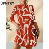 JPNTKY Damen Mode Sommer Frühling 1/2 Ärmel Ärmel Freizeitkleider