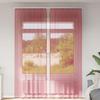 VidaXL Voile Curtains with Rod Pockets 2 Pcs Burgundy Red, Net Curtain, Sheer Curtain, Window Voile, 4102250