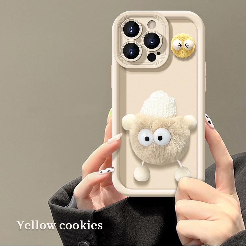 The new model is suitable for OPPO A3PRO mobile phone case Reno13 plush briquettes Realme C75 three-dimensional creativity