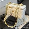 Rhombus Chain Bag Women's 2025 New Trendy Spring Popular Fashion High-end Shoulder Bag Crossbody Bucket Bag