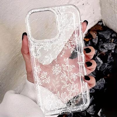 Custodia per Telefono con Fantasia di Pizzo Sexy per Samsung Galaxy S26 S21 S22 S23 S24 S25 Ultra FE Plus A15 A05 A34 A35 A53 A54 A55 A14 5G Cover