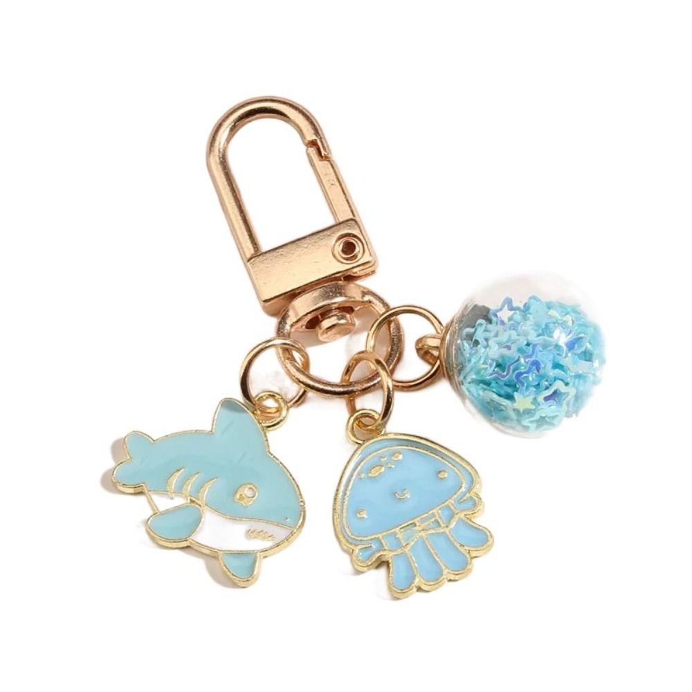 Pendants Cat Metal Key Ring Jewelry Cat Couple Keychain Cartoon Enamel Keychain  Headphone Cover