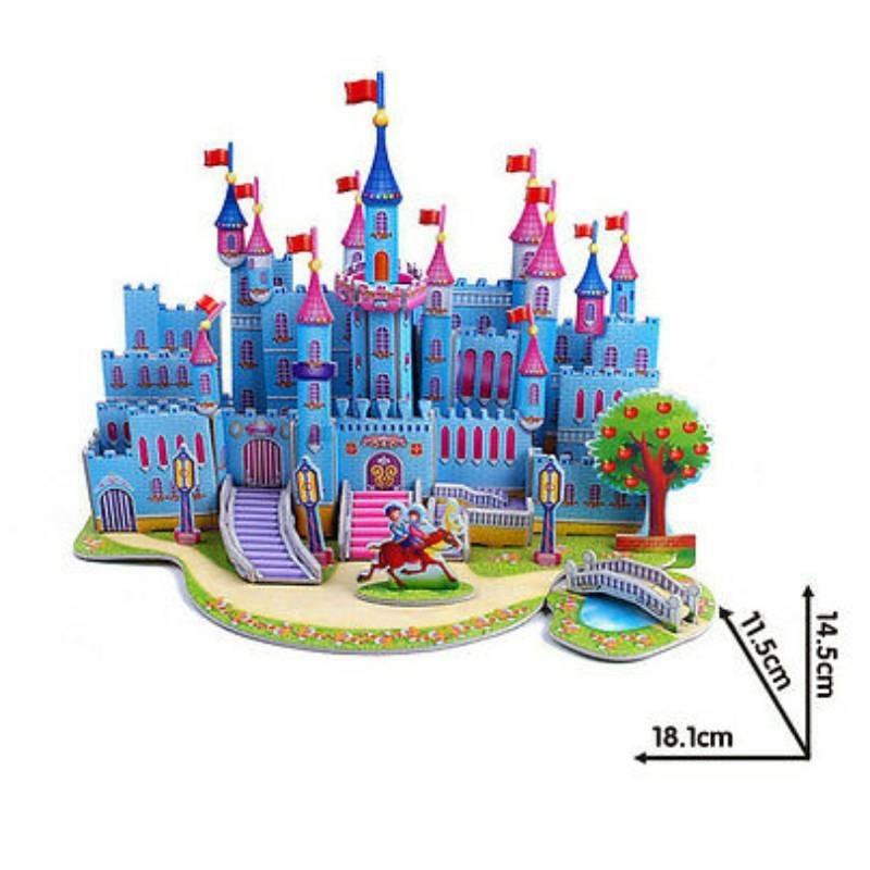 Kids 3d Puzzle Paper Diy Creative Building Toy Intelligent Learning Game