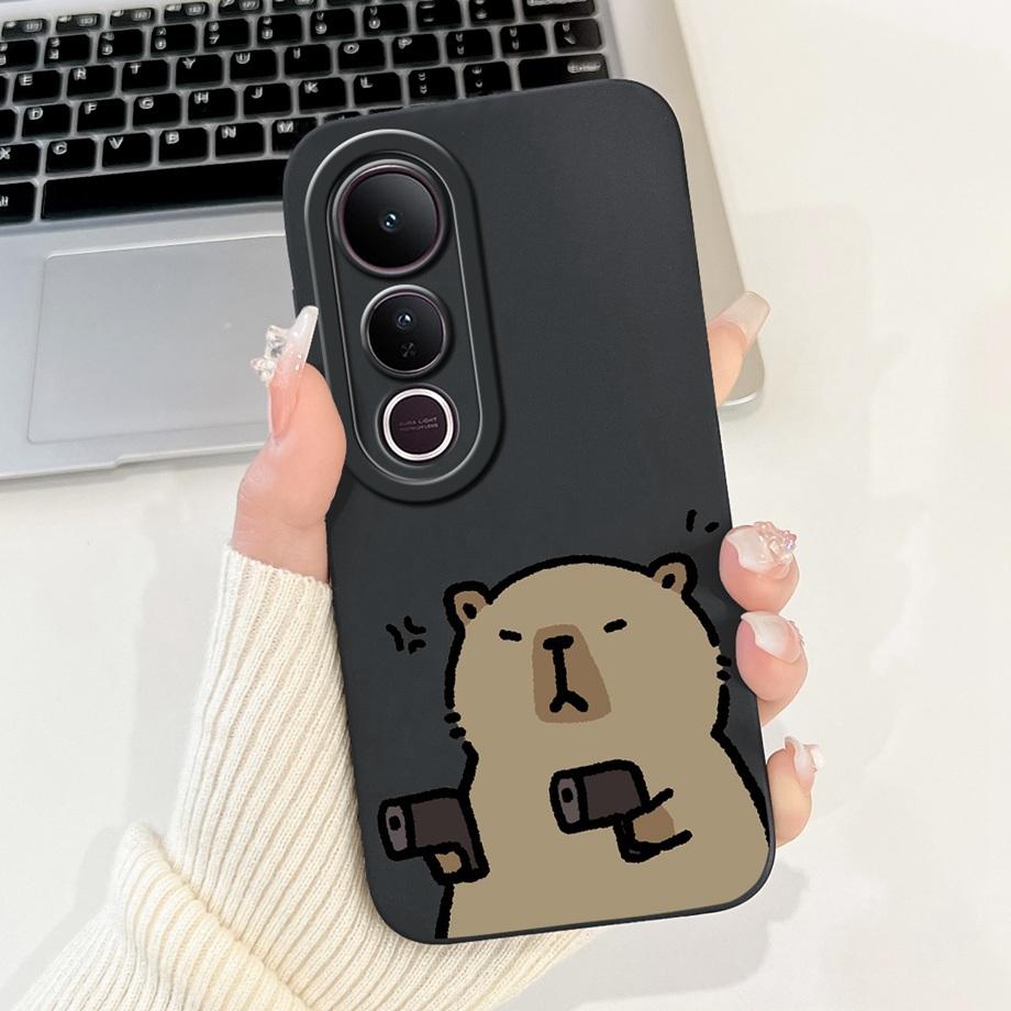 Für Vivo V50 Lite 4G 5G V50 5G Handyhülle Silikon Weiche Rückabdeckung Für Vivo V2441 V2427 Bumper Drache Katze Blume Schmetterling Capa