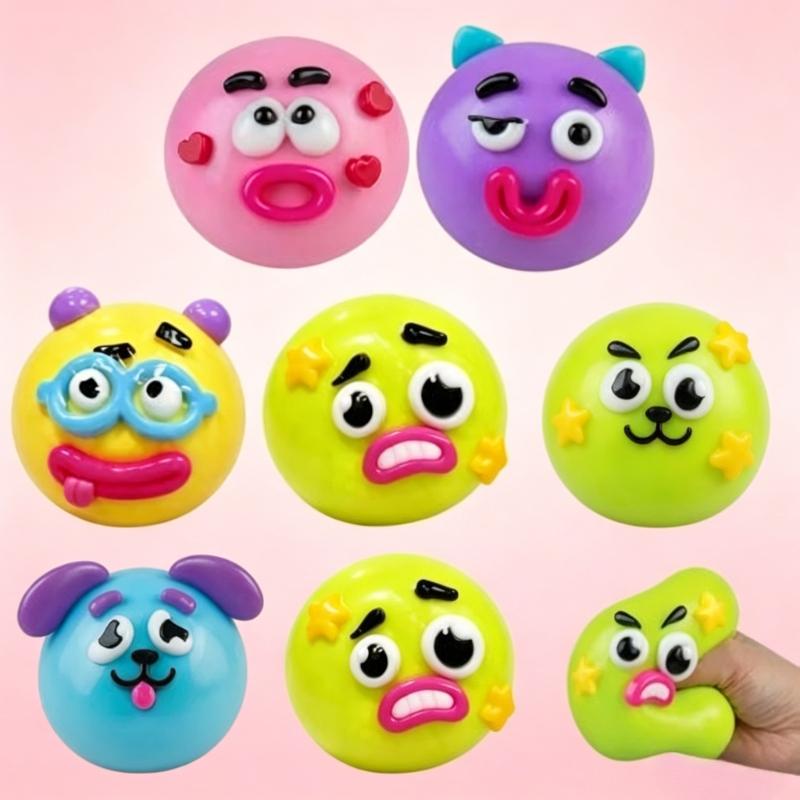 Topmix Smushers Squishy Toy, Dog Face Swap Soft Slow Rise Squeeze Toy, Cute Moldable Sensory Stress Relief Fidget Toy