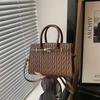 Bamboo Leaf Pattern Women's Handbag, Women's Shoulder Bag, Crossbody Bag, Office Bag
