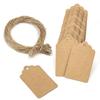 100pcs Paper Jewelry Packaging Blank Labels Display THANK YOU Tags Price Stickers With Rope Necklace Making Bracelet Supplies