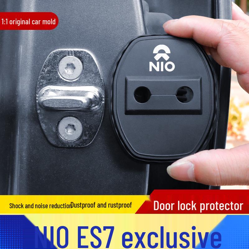 Nio ES7 Car Door Lock Cover: Anti-Rust, Dustproof, Shock-Absorbing Silicone Protector