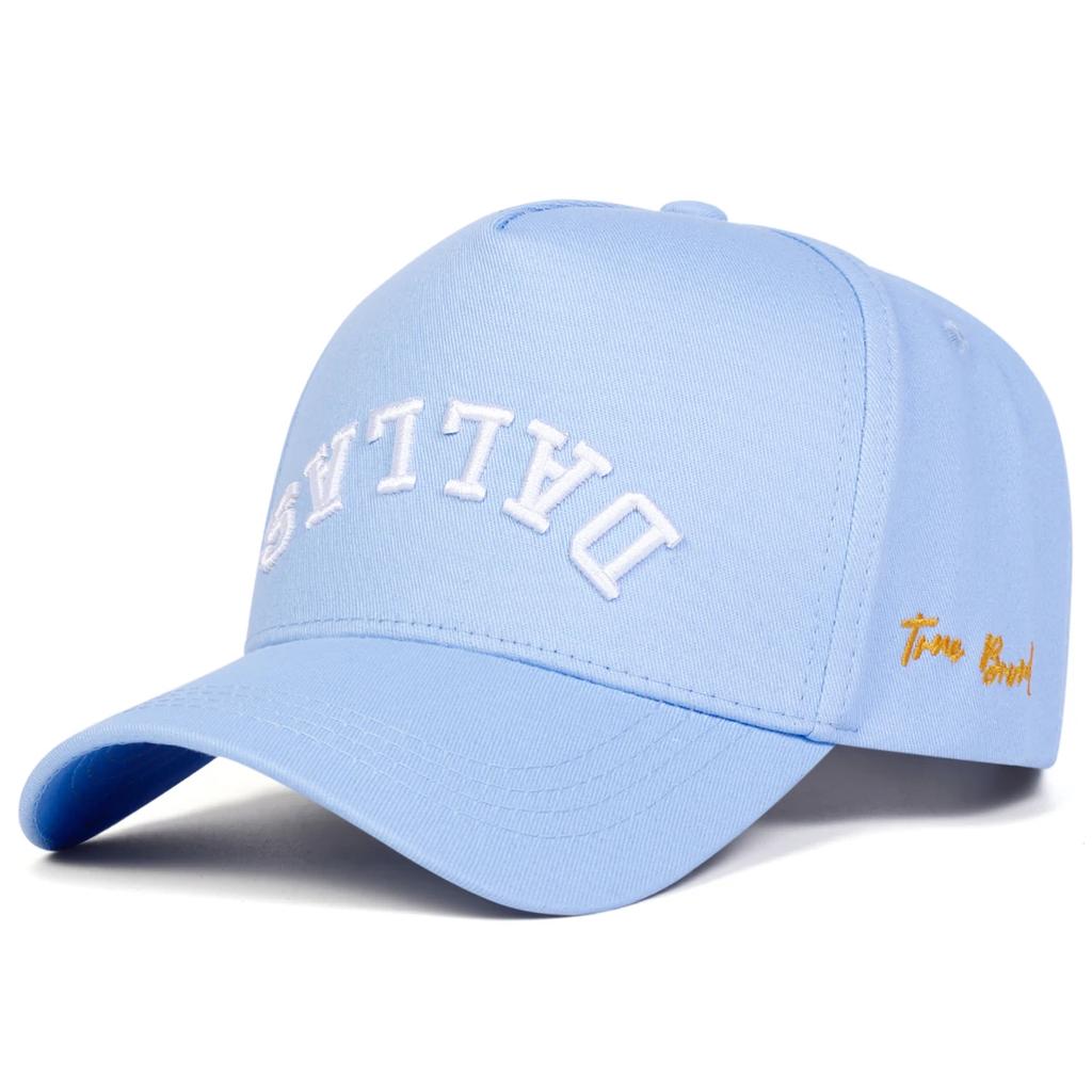 Cappellini da Baseball Unisex DALLAS con Ricamo di Lettere Cappelli Casual Regolabili Cappello Parasole da Esterno per Primavera e Autunno