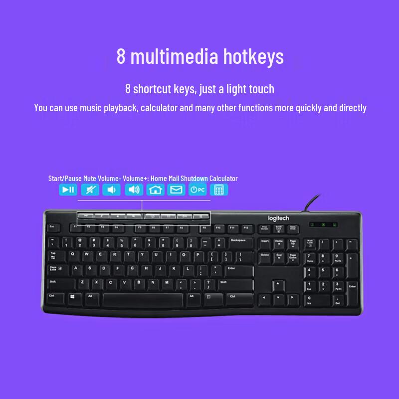 Logitech MK200 Wired Keyboard and Mouse Combo