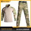 Conjunto de Treinamento de Combate Camuflado G2 Frog Suit com Equipamento de Proteção, Manga Longa
