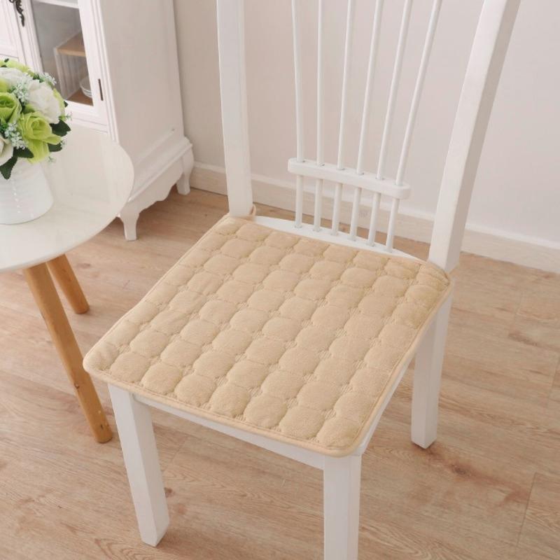 Thick Cotton Chair Cushion Comfortable Sitting Buttocks Chair Cushion Non-slip Seat Pad Super Soft Cushion for Home Office Decor