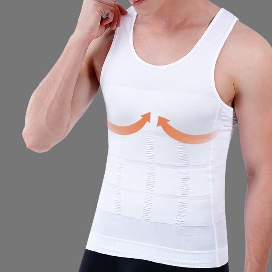 Купить Мужчины Корректирующее белье для тела Корсет Жилет с круглым ...