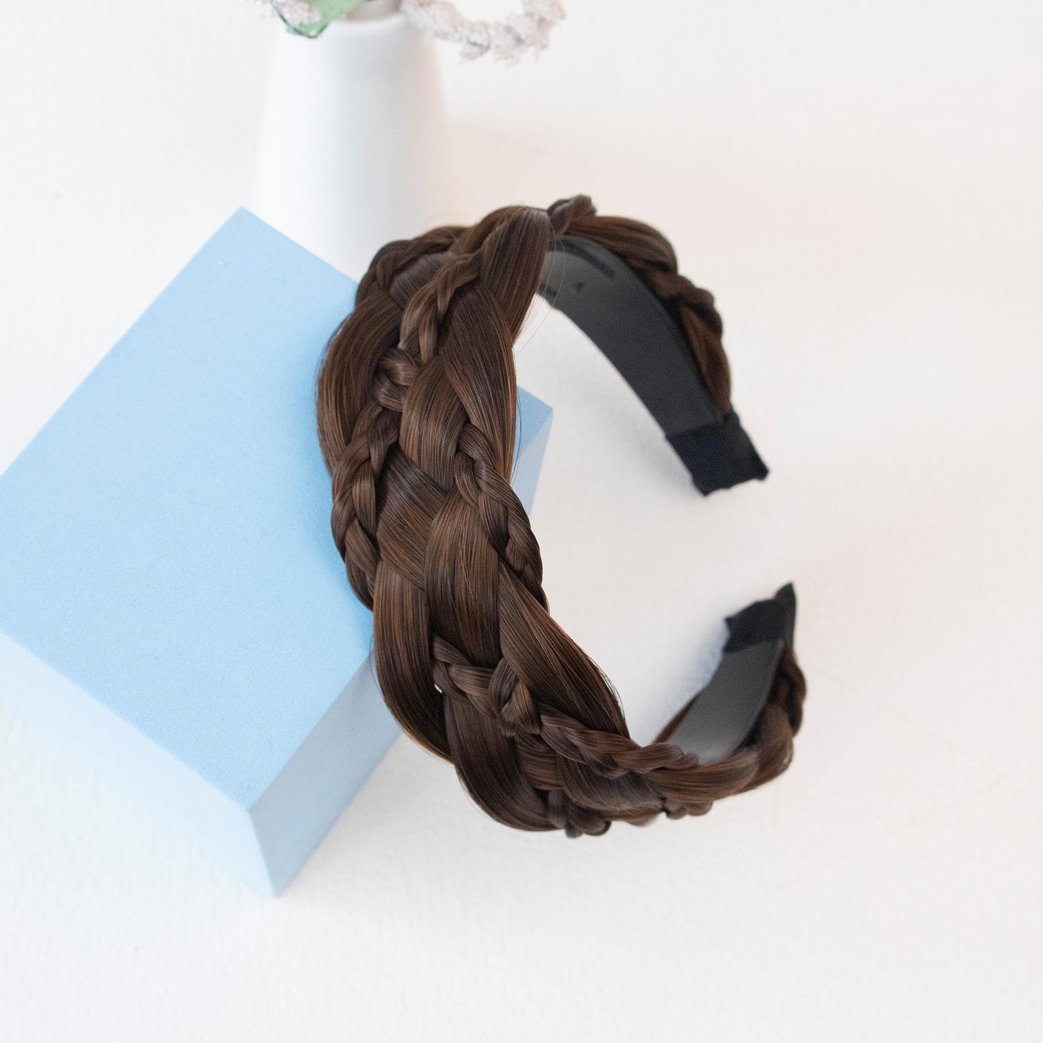 

1 шт. Модные повязки на голову с косичками твист для женщин, широкие повязки для волос с косичками «рыбий хвост», ручной работы, обруч для головы, аксессуары для укладки волос