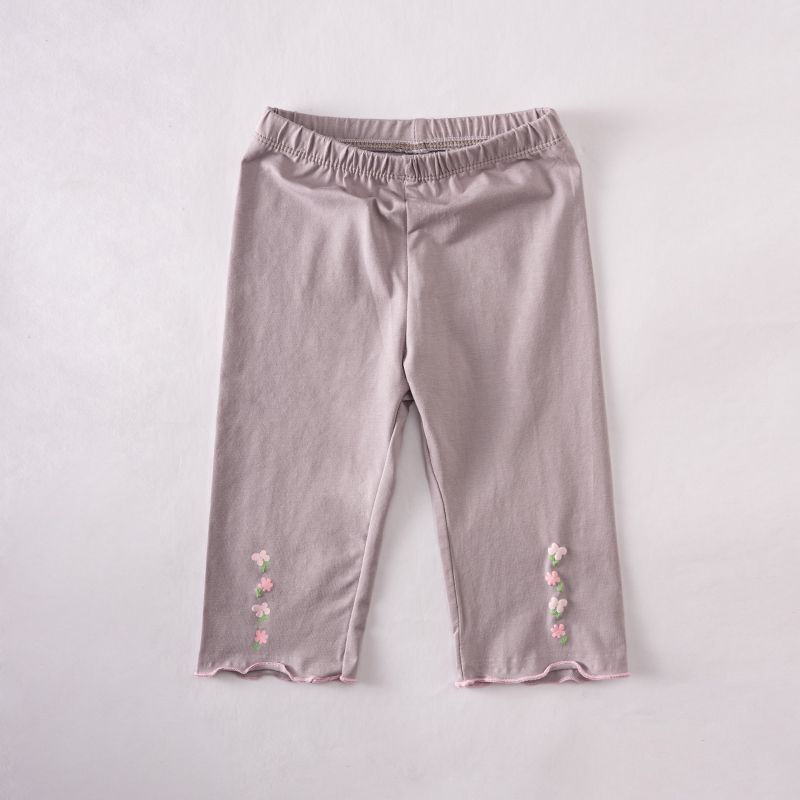 

Леггинсы для девочек Летний тонкий дизайн Детские модальные укороченные шорты Шорты для ношения на улице 130 серый