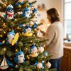 Calendario de Cuenta Atrás para Fiestas Calendario de Adviento Tiburón Marino 24 Días Navidad Acrílico Coleccionable Figuras de Actividad Colgantes