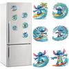 6Pcs Surf Series Diamond Art Fridge Magnet Diamond Painting Refrigerator Magnet DIY Fridge Stickers for Fridge Whiteboards