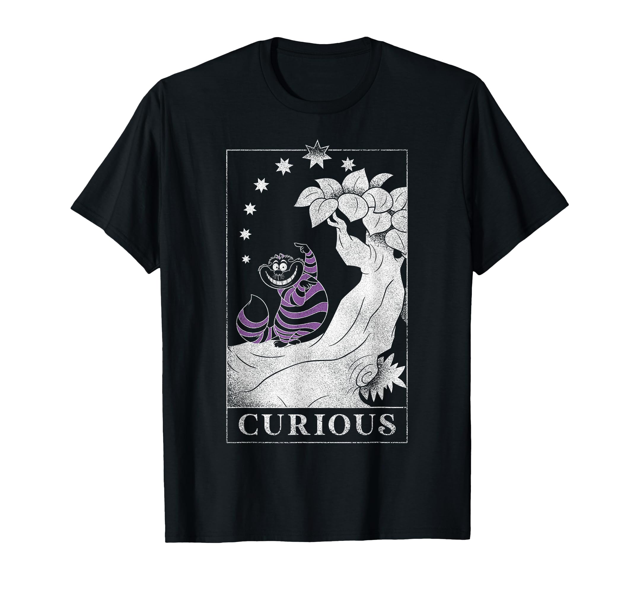 Disney Alice in Wonderland Cheshire Cat Monkey Outline T-Shirt