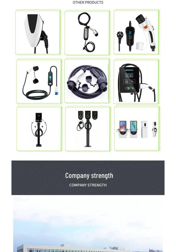 Portable EV Charger with US Type 1, EU Type 2, and National Standard Compatibility