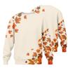 Men's Casual Loose Fit Round Neck Printed Long Sleeve Shirt