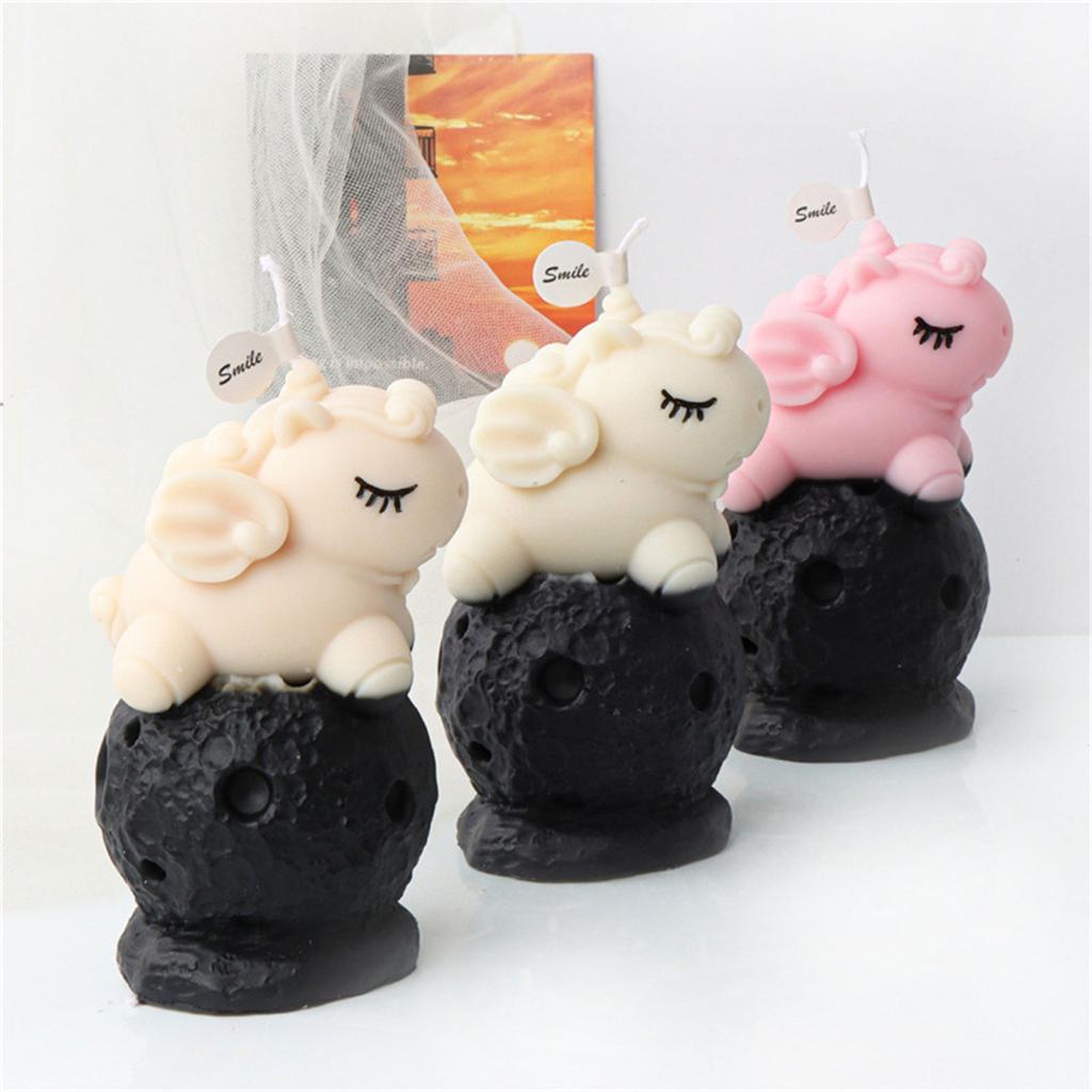 Molde de Silicona para Fundición de Resina Epoxi Molde de Animales para Velas para Hacer Velas Jabón Yeso Decoraciones Navideñas Chocolate