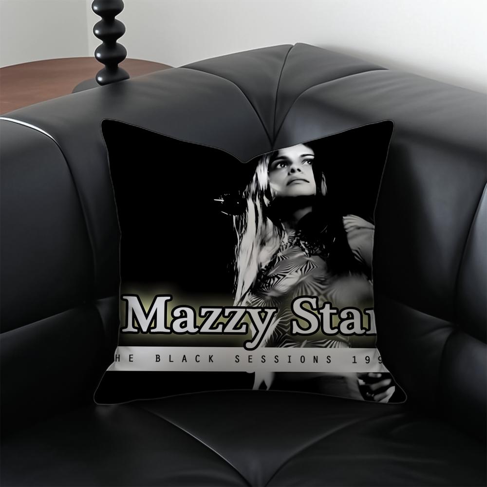 

Pop Music Album MMazzy Star Cushion Cover Pillow Case Antidustmite Invisible zipper silky plush cushion 30X30cm