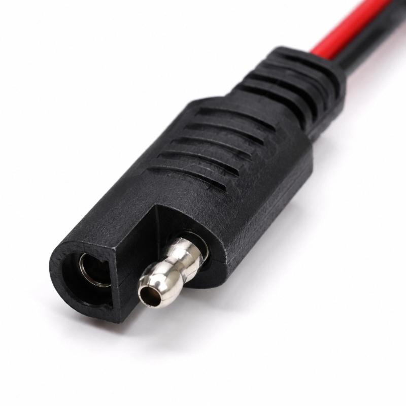 14AWG Power Adapter Cable with 5521 Female Port, Specified for 1-15 A Use with Matching Solar, Automotive, and Battery Power Equipment