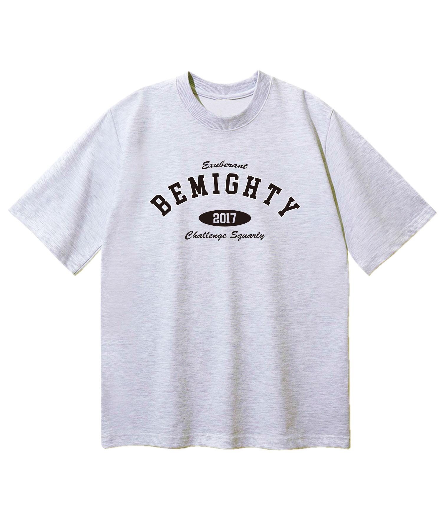 B Mighty Classic Logo Oversized Short Sleeve T-Shirt [Light Gray] L/L