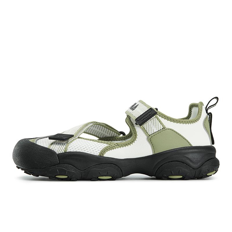 FILA FLUID 7 Beach Sandals Women s Snow/Moss Green F12W622407FSM 36