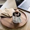 Round Wooden Tray - Modern Minimalist Style for Snacks, Dried Fruit, Dinner, Tea, and Photography