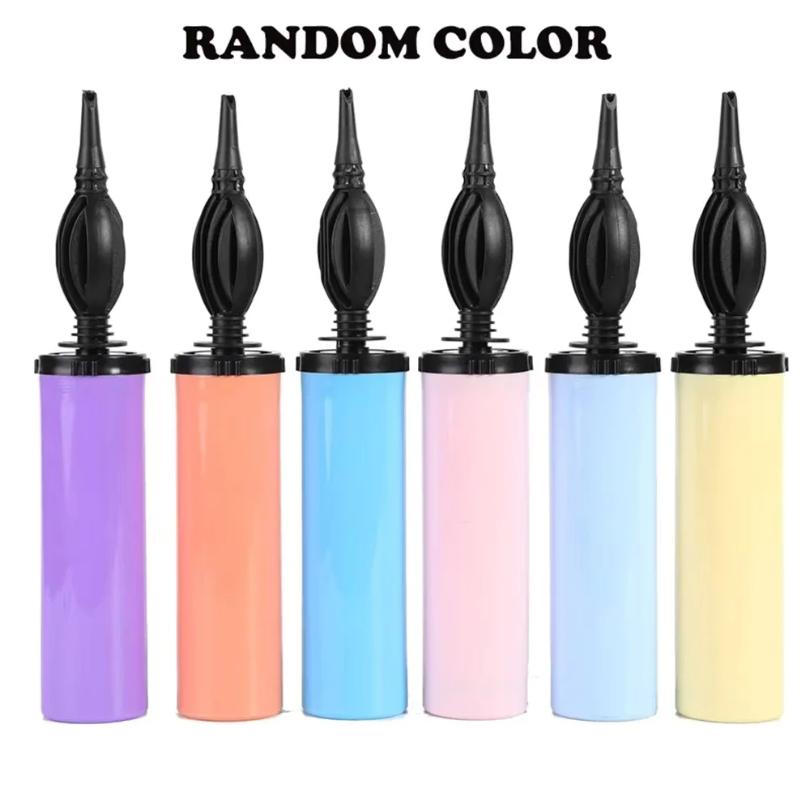 1/3 Pcs Random Macaroon Balloon Pump Air Inflator Hand Push Portable Balloon Accessories Wedding Birthday Party Decor Supplies