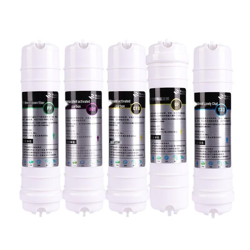 Korean Quick-Connect Universal 5-Stage Ultrafiltration Water Purifier Set with 10-inch PP Cotton and Activated Carbon Filters