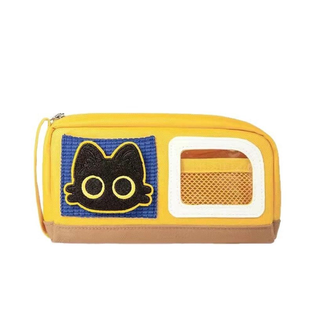 Large Capacity Cat Pencil Case Desk Organizer Cat Pencil Bag Kawaii Stationery Bag  Learning
