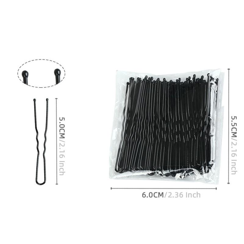 50 Stück 5/6/7 cm Damen Haar Wellig U-förmige Bobby Pins Haarnadeln Salon Griffklammern Brauthaarnadeln Metall Haaraccessoires Dutt