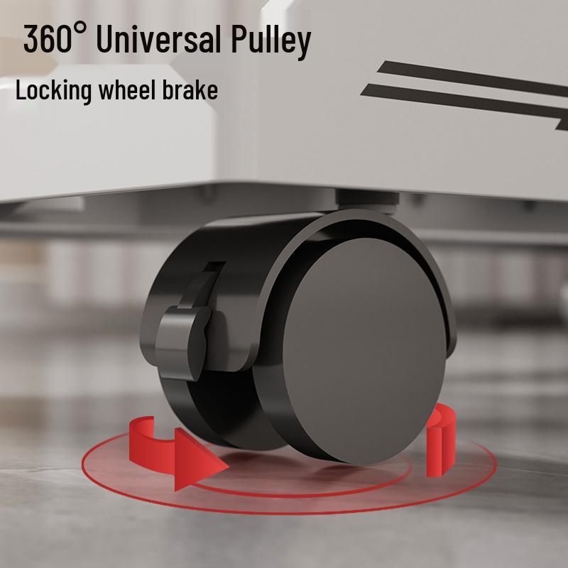 Movable Desktop Computer Stand with Wheels