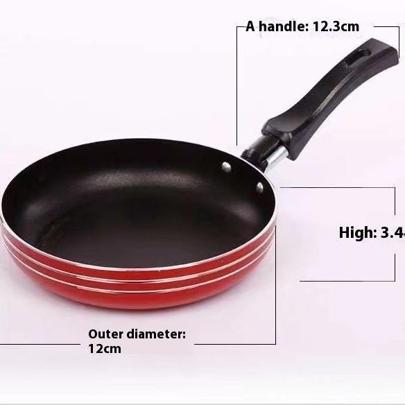 

12cm/14cm/16cm Mini Frying Pan Non-Stick Steel Frypan Pot Saucepan for Cookware Kitchen Cookware Fry Eggs Tools Frying Pan