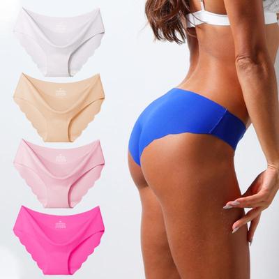 Damen Sexy Atmungsaktiv Bequem Baumwoll-Slips Slips Dessous Niedrige Taille Unterwäsche EMA