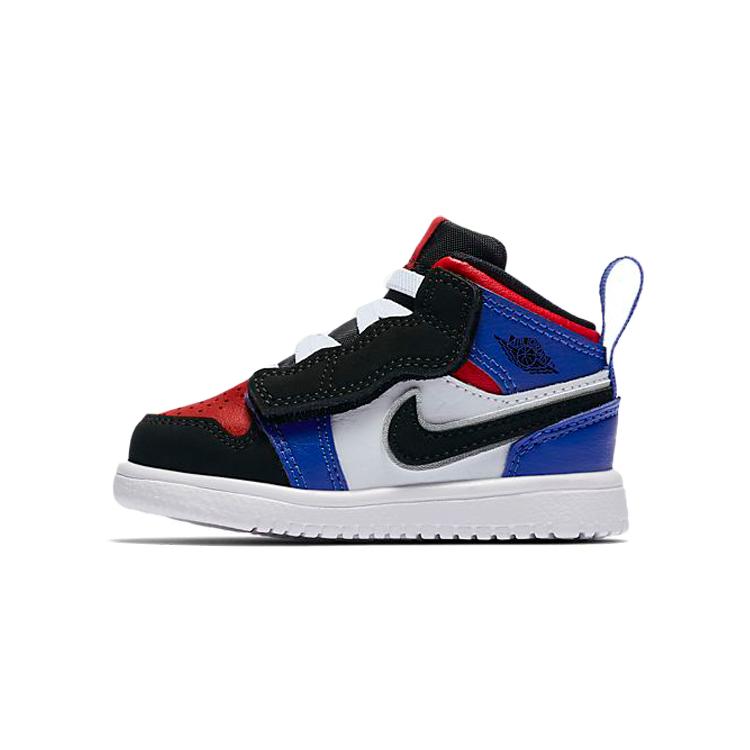

New Jordan Air Jordan 1 Slip Resistant Shock Absorbers Mid Top Toddler Shoes Black Blue Red Infant And Toddler AR6352-124 22