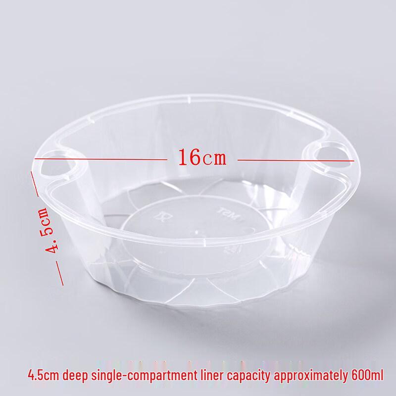 Disposable Round Food Container Liners, 200-Count