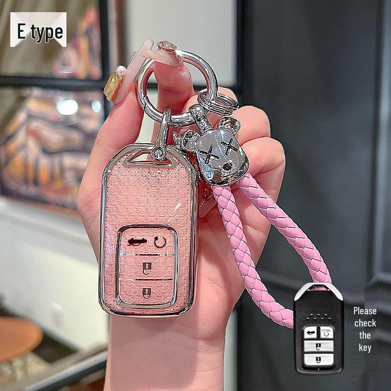 Compatible Key Cases for CRV, Civic, Accord, XRV, Vezel, Crown Road, Breeze, and Stylish Lingpai.
