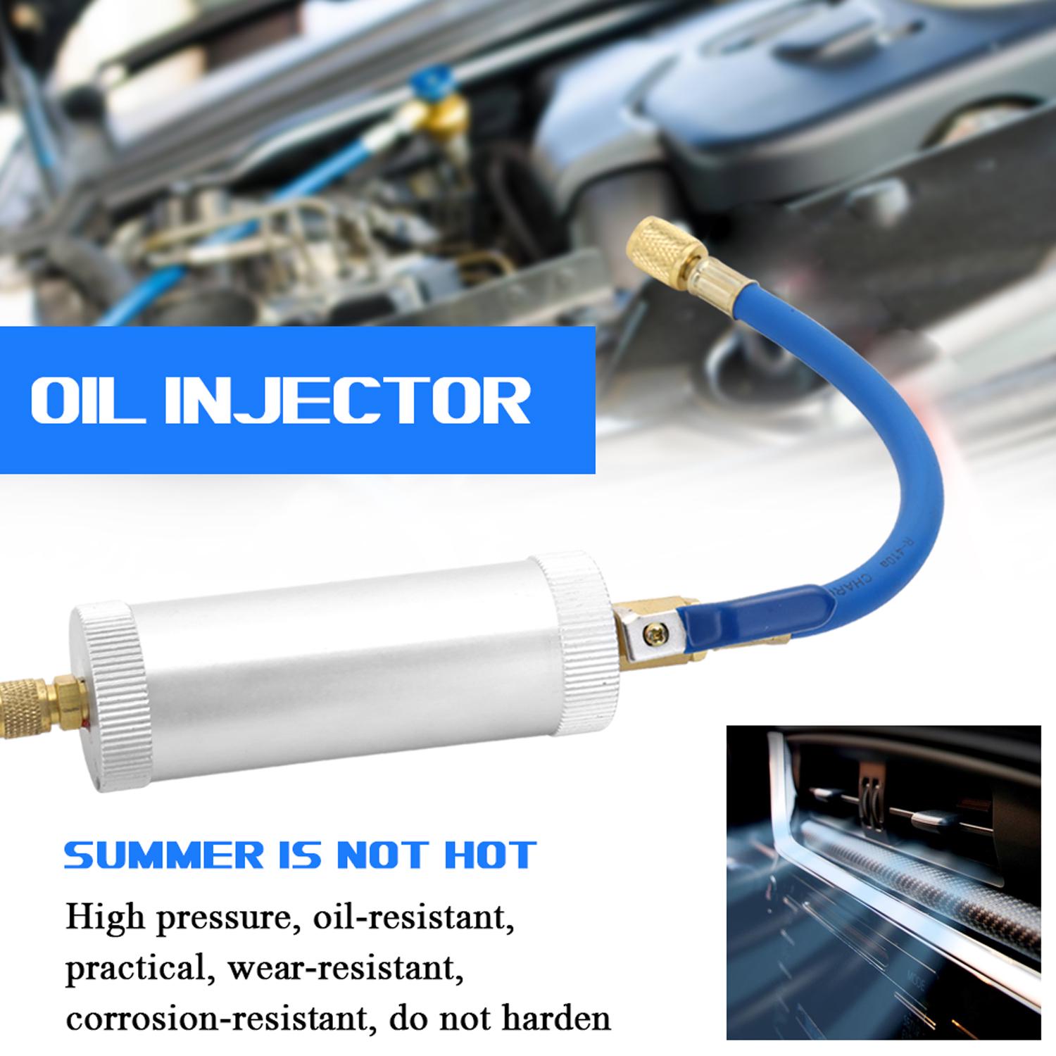 

R12 R134A R22 Air Conditioning Car Oil Injection Dye Injection Tool 2 Ounce 1 4 Pure Liquid Oil Coolant Filler Tube разноцветный