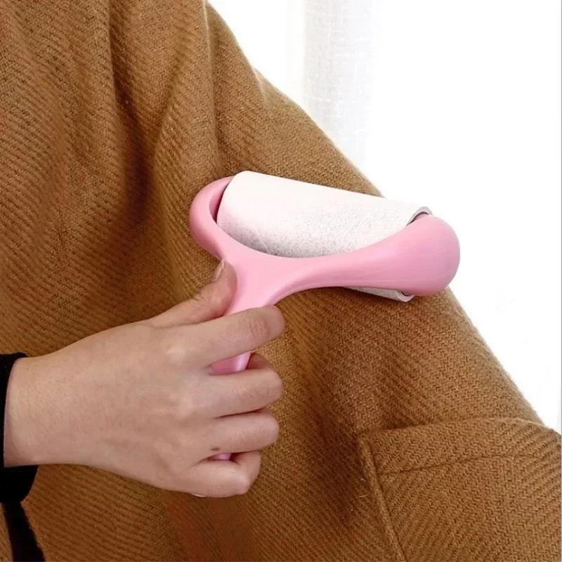 10CM Tape Sticky Clothes Lint Roller Brush Dust Dirt Fluff Remover for Clothes Pet Hair Dust Carpet Dust Removal Brush