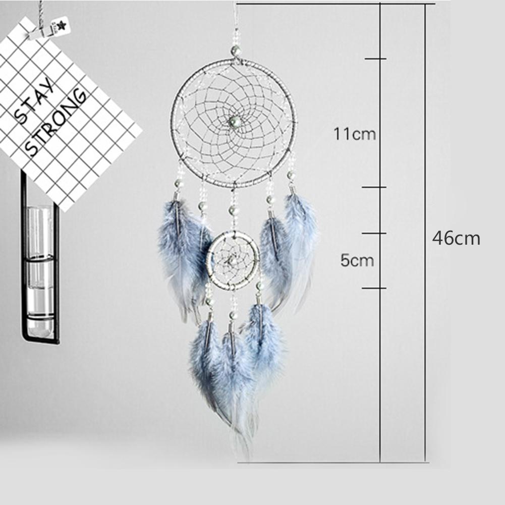 Dreamcatcher Pendant Handmade Dream Catcher Wall Decoration with Lucky Pendant Beads Wall Hangings Decor For Room Party Wedding