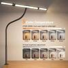 5 Color Modes Dimmable LED Eye Protection Desk Lamp Gooseneck Clamp Soft Light for Home Office Reading Study Workbench Durable