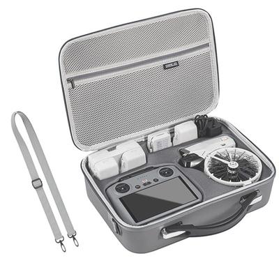 DJI Flip Fly More Combo Storage Case, PU Leather Waterproof Carrying Case, DJI RC 2RC-N3 Transmitter Compatible Case, Waterproof Storage Bag,